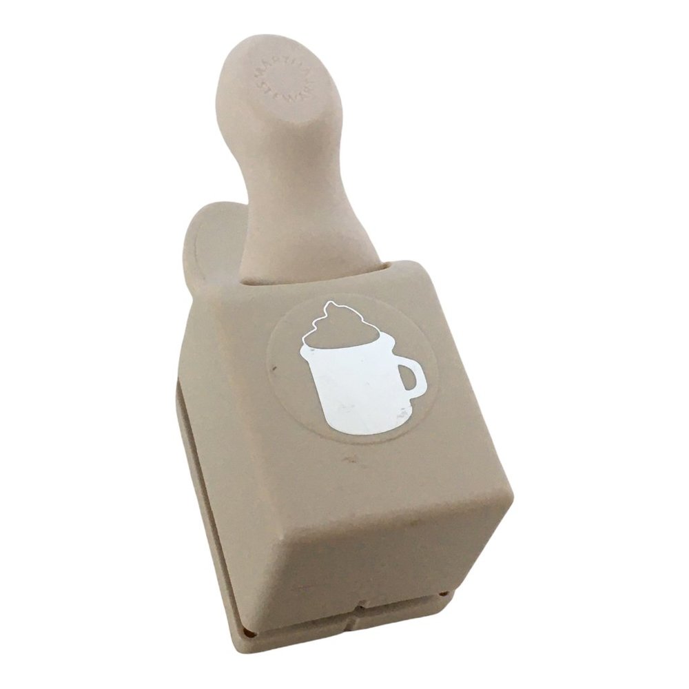 Martha Stewart double craft punch - embossed hot chocolate